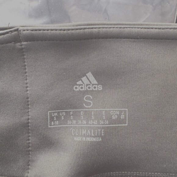 2/$30 Adidas Small Womens Climalite Cropped Army Green Leggings - Picture 6 of 14